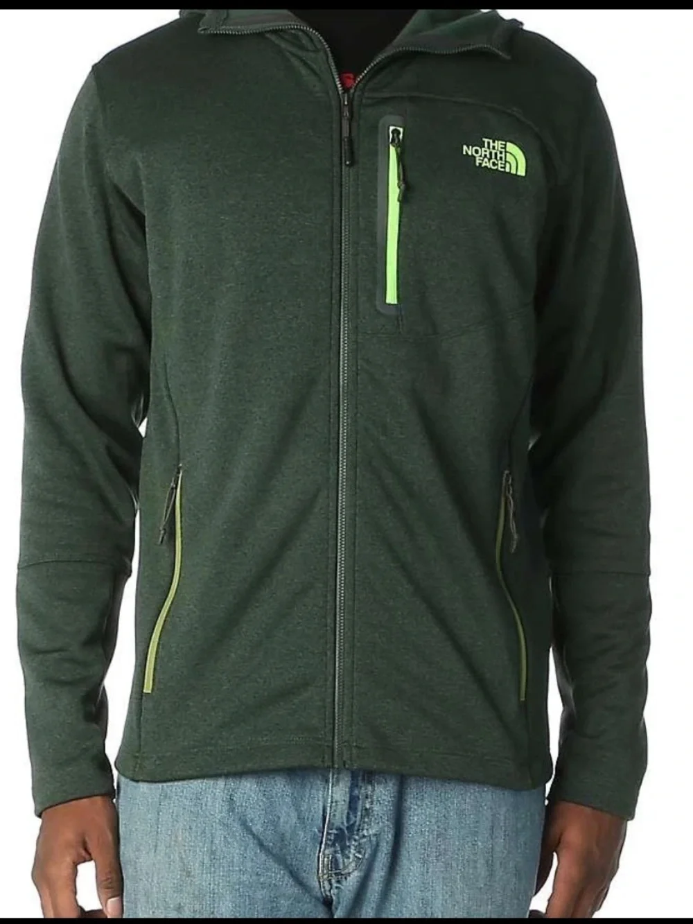 The North Face Men’s Canyonland Dark Green Full-Zip Jacket Size Medium